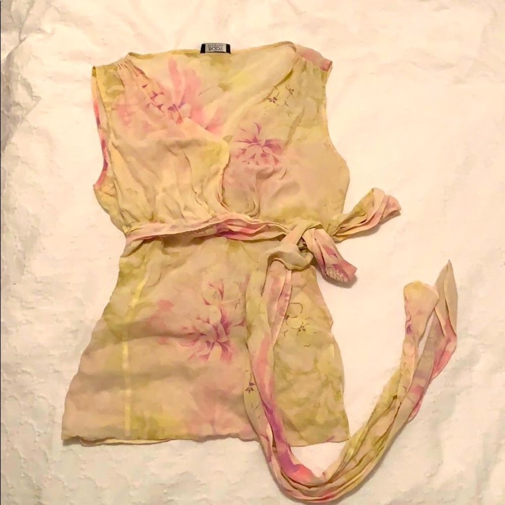 Body by Victoria silk blouse- xs